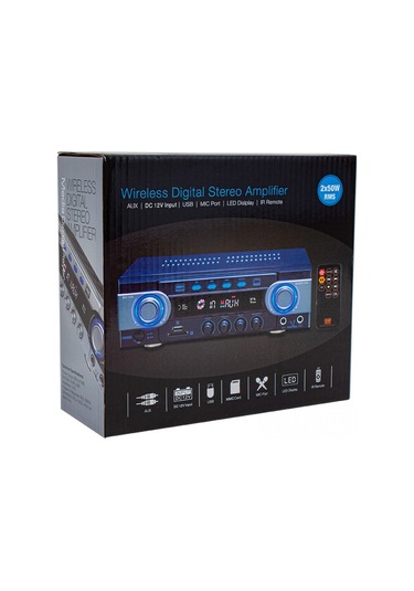 Osawa HD-510 2x50 W 220V/12V Giriş USB SD BT UK Trafosuz Amfi