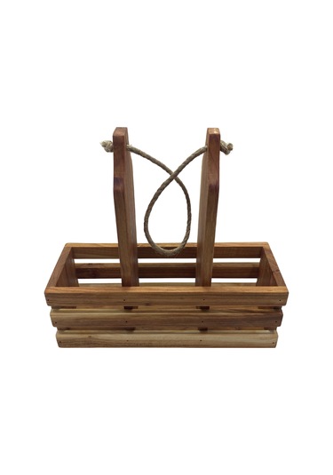 Ahşap Doğal 3lü Yağdanlık Ve Sosluk Takımı Kısa Başlık Set Kiraz 1 Set Ahşap