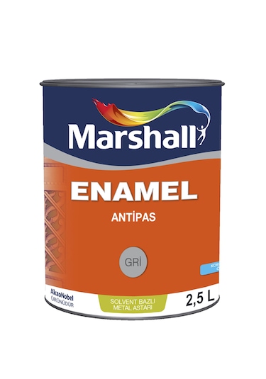 Marshall Enamel Antipas Gri 2,5 Lt. 3,5 Kg