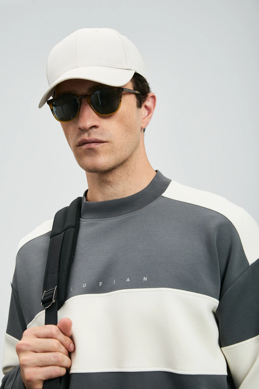 Lufian Pıeces Erkek Sweatshirt Koyu Gri Koyu Gri 112030189100160 Koyu Gri