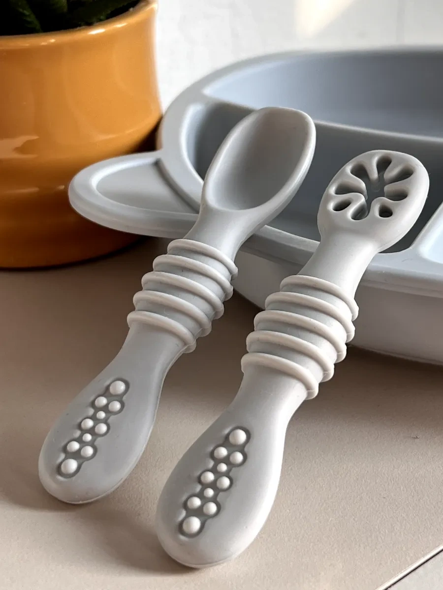 La Peche Ek Gıda Kaşıkları Öğrenme Seti 2 Parça 307426531 Beyaz