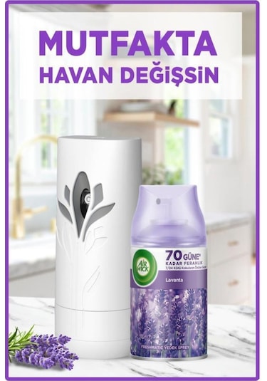 Air Wick Oda Kokusu Freshmatic Makine Yedek Spreyi Lavanta X 6 Adet Lavanta