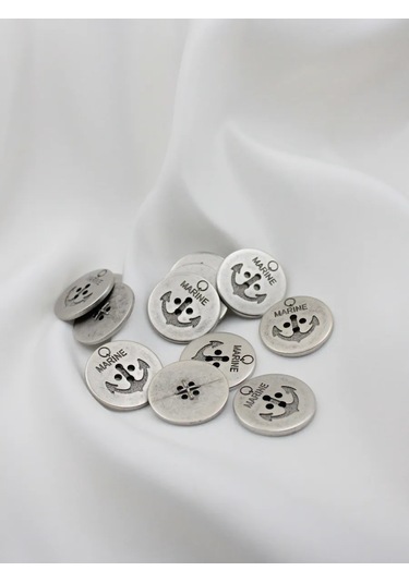 The New Button 25 Mm 12 Adet Çapa İşaretli Düğme 281042361