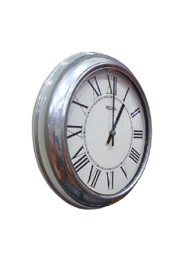 Regal 4290 Swr Özel Seri Metal Kasa Akar Sessiz Saniyeli Duvar Saati Çok Renkli