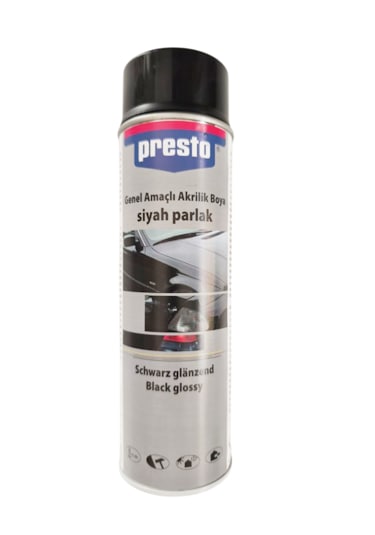 Presto Piano Black Sprey Boyama Seti+vernik+astar 500 Ml.