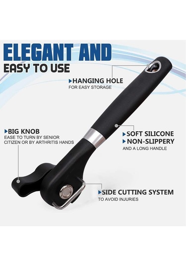 Gıda Sınıfı Kesme Konserve Açacağı, Mutfak Ve Restoran Siyah Siyah