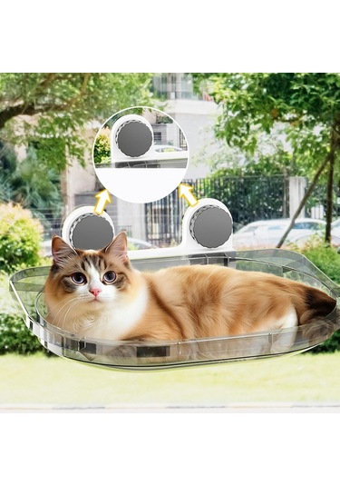 Vantuzlu Kedi Pencere Hamağı