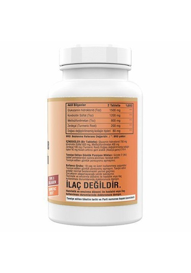 Ncs Glucosamine Chondroitin Msm Collagen Zerdeçal 180 Tablet