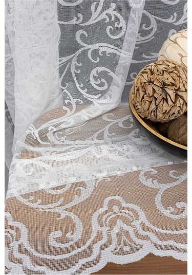 Caserta Home Dsn23 Sarmaşık Şal Desen Kdk Örme Tül Perde