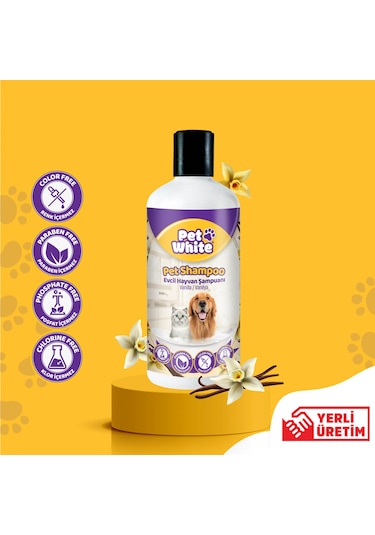 Pet White Kedi Köpek Evcil Hayvan Şampuanı Vanilya 500 ML
