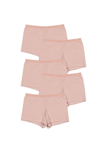 Nicoletta Ten Kadın Boxer Külot 5'Li Paket Ten Rengi