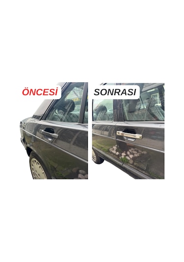 Mercedes W201 E-190 Krom Kapı Kolu Takımı Çift Delik 1983-1993 4 Parça Mrcds201kk000001