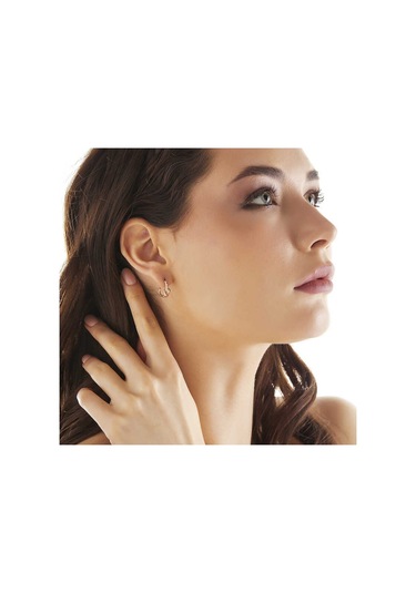 Aya Diamond Gümüş Rose Düğüm Kadın Küpe Rose