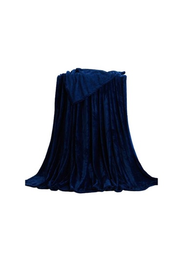 Koyu Mavi Faydalı Polar Battaniyeler Kanepe İçin Ekstra Rahat Evrensel Kalın Polar Battaniye Malzemeleri 70x100cm