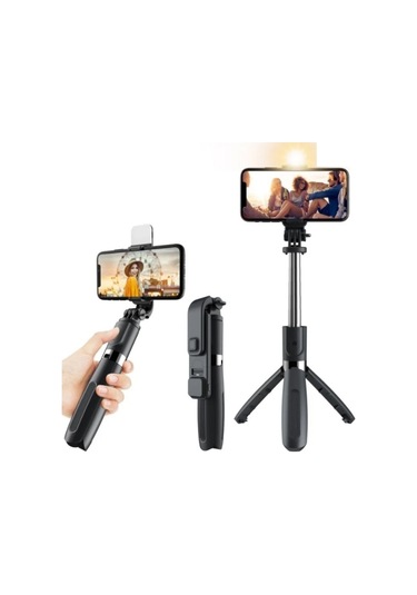 L02s Bluetooth Kumandalı Işıklı Tripod Selfie Çubuğu