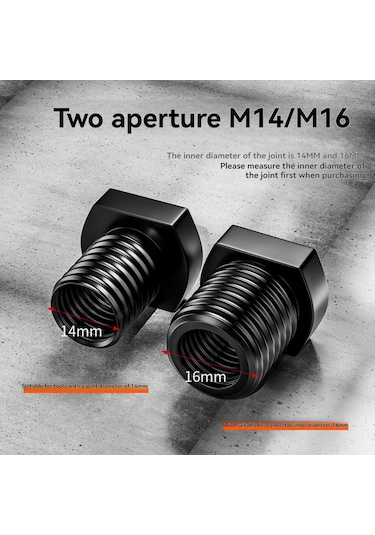 Gajeena M10'dan M14/m16 Açımlı Taşlama Adaptörü, 100 Tipi Taşlama İçin Vida Dönüştürücü, Polisaj Aksesuarları Bağlantı Konnektörü 2 Adet