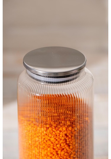 Lines Borosilikat Cam Kavanoz - 1300 Ml