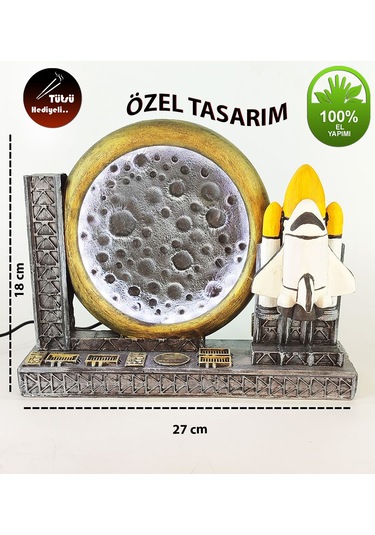 Dolunay Uzay Mekiği Geri Akış Tütsülük Işıklı