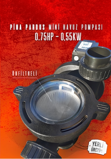Pina Pardus Mini Havuz Pompası 75m 0,55kw - 0,75hp 50mm 220v Ön