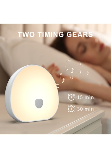 Leezsing Beyaz Gürültü Makinesi Renkli Gece Lambası Bebek Uyandırma Emzirme Emzik Monokrom/renkli/renkli/hafif Dokunmati Diğer