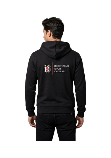 Beşiktaş Lisanslı Spor Okulları Siyah Yetişkin Sweat
