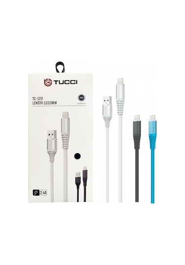 PLATOON TC-120 2.4 AMPER USB-İOS Şarj Kablosu 1 Metre