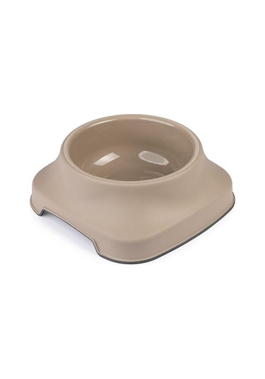 Pribor Kedi Köpek Mama Ve Su Kabı 1 Lt Silikon Kaydırmaz Taban Bej