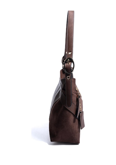 Silver Polo Sp1268 Kadın Omuz Çantası Süet Kahve-kahve
