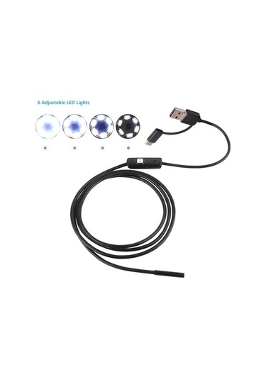 Pazly Endoskop Kamera 6 Led Ip67 Su Geçirmez Usb Type-c Android/pc 10m Kamera 10m