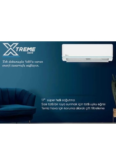Midea Xtreme Save AG2ECO-09NXD0-I 9.000 Btu Duvar Tipi Klima