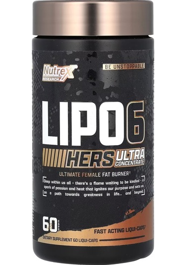 Nutrex Lipo 6 Hers Ultra Fat Burner Concentrate 60 Capsules