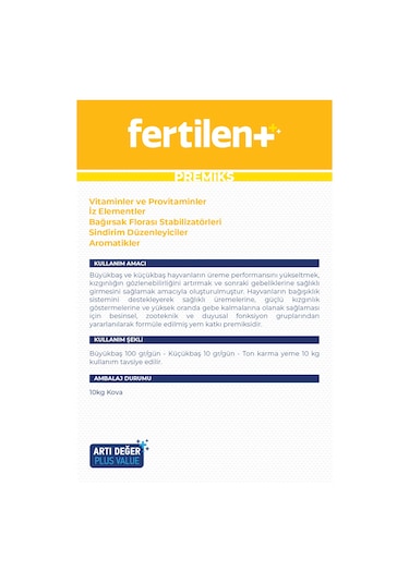 Vioment Fertilent 10 Kg - Üreme Problemlerinde; Yoğun Destek -