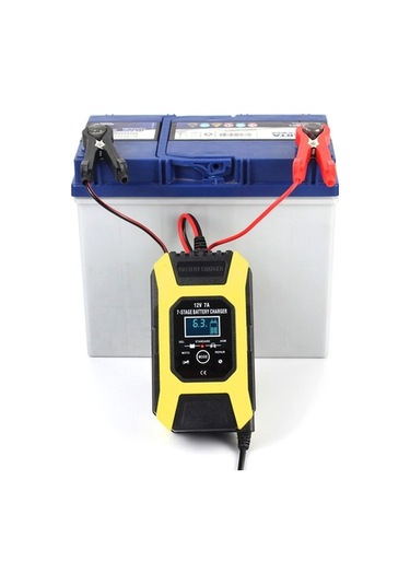 Novahub Araç Akü Şarj Cihazı 12v 7a Kurşun-asit Akü Bakım Seti Lcd Ekranlı