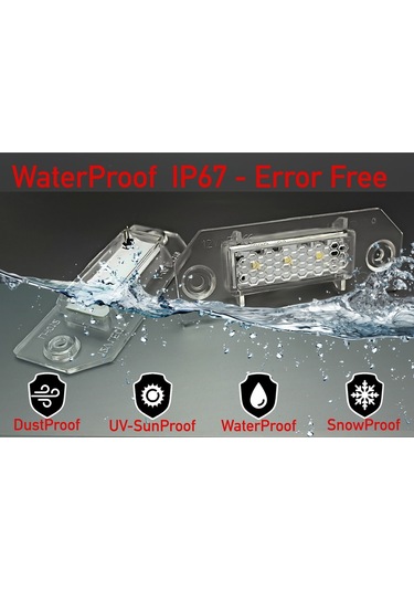 Ford Focus 2 Mk2 Dm2 2004-2012 Canbus Led Plaka Aydınlatma Ledi Lambası