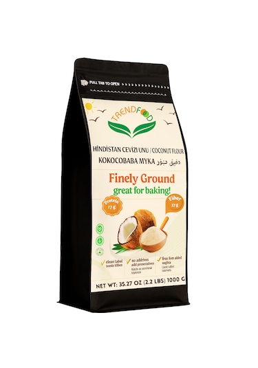 Doğal Hindistan Cevizi Unu İnce Çekim 1 Kg Glutensiz