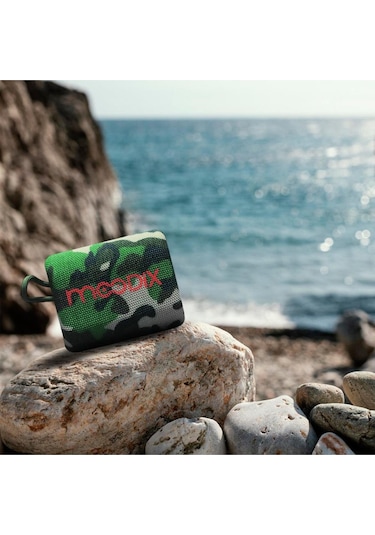 Any Morning Vaha 1200 Ml Çelik Termos, Siyah & Moodix Kamuflaj Bluetooth Hoparlör Seti Siyah