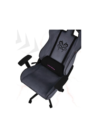 Rio Plus Balerion Terletmez Kadife Kumaş Antrasit Gaming Oyuncu Koltuğu -5 Gri