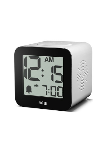 Braun Bc25wp Beyaz Time Speaking Dijital Alarmlı Masa Saati