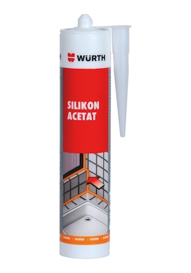 Würth Silikon Asetat Gri 310 Ml İç Mekan Tek Kompenentli