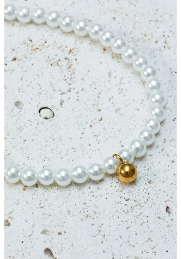 Reva Kol Ve Ayak Bileği İçin Kolye Ve Pandantifli İnci Bileklik 224150162 Beyaz