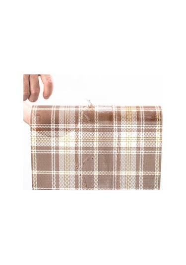 Ten Rengi Pratik Kırmızı Ekose Placemat Restoran Yıkanabilir Pvc Dayanıklı Yemek Paspaslar Çerçeve Teslin Amerikan Servis 56557040 Ten Rengi