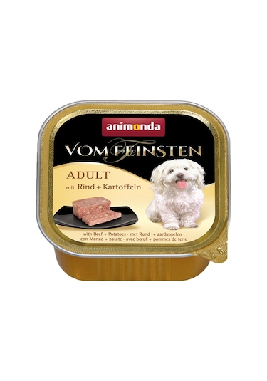 Animonda Vom Feinsten Sığır Etli ve Patatesli Konserve Yetişkin Köpek Maması 11 x 150 G