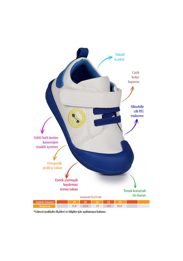 Smile Cırtlı Kız Bebek İlk Adım Ortopedik Günlük Ayakkabı Pembe