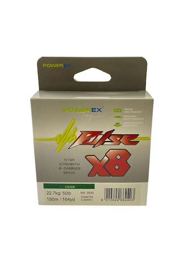 Powerex Pulse 8 Örgü 150m. Dark Green 0.10mm/6.4 Kg İp Misina