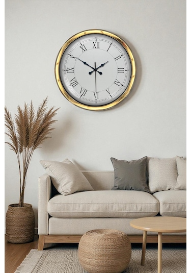 Zentime 40 Cm Gold Lüks Dekoratif Duvar Saati çok Renkli