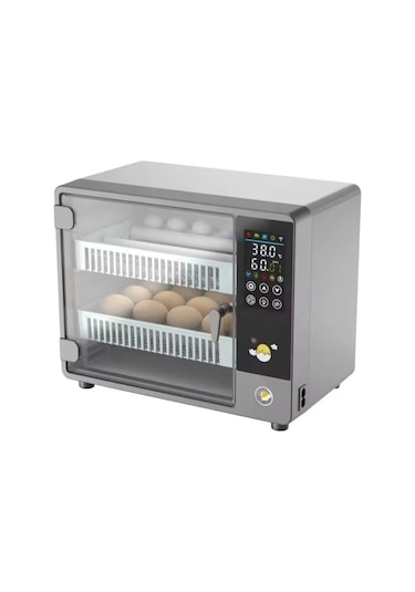 Küçük 24 Tavuk Yumurtası Kapasiteli Tam Otomatik Hobi Kabin Tip Kuluçka Makinesi