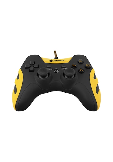 Gamebooster Gb-j54y Ps3 / Pc Uyumlu Sarı Kablolu Dualshock Titreşimli Gamepad
