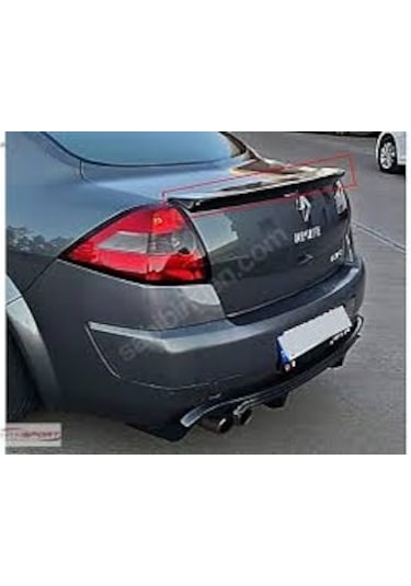 Renault Megane 2 Sd Bagaj Üstü Spoiler 2002-2012 Gümüş Gri Boyalı