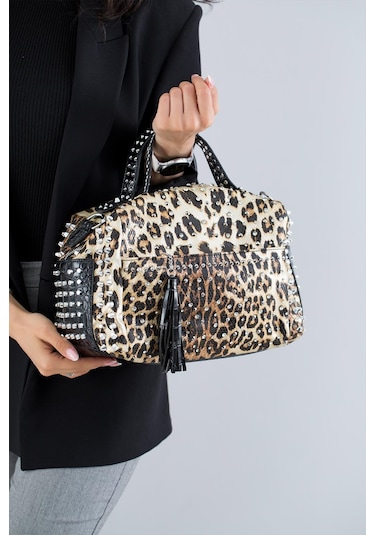 Kriste Bell 26774 Krıste Bell Çanta Leopar