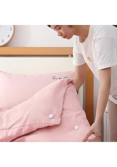 1 Adet Blue-1 Adet Mantar Yorgan Standı Kaymaz Klipler Yatak Çarşafı Battaniye Klipsi Elbise Mandalları Kapakları Raptiye Klip Tutucu Yorgan Klip